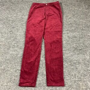 ASOS Pants Womens 28 Burgundy Purple Corduroy Slim Fit Tall Stretch 28x31 High